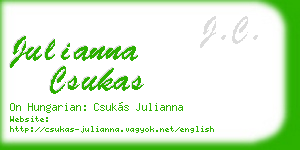julianna csukas business card